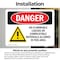 Signmission No Flammable Liquids Combustible Materials Danger Sign, Vinyl Decal, 10in W x 7in L, 2PK OS-2PACK-DS-D-710-L-1466 - alternate 7